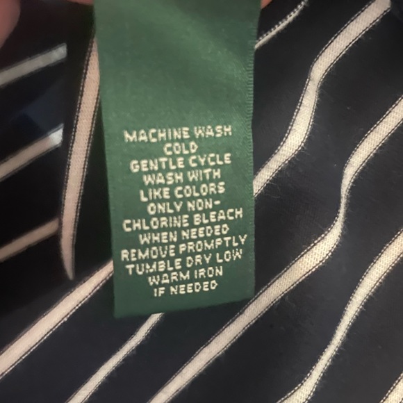 Ralph Lauren navy striped sleeveless dress - Picture 4 of 5